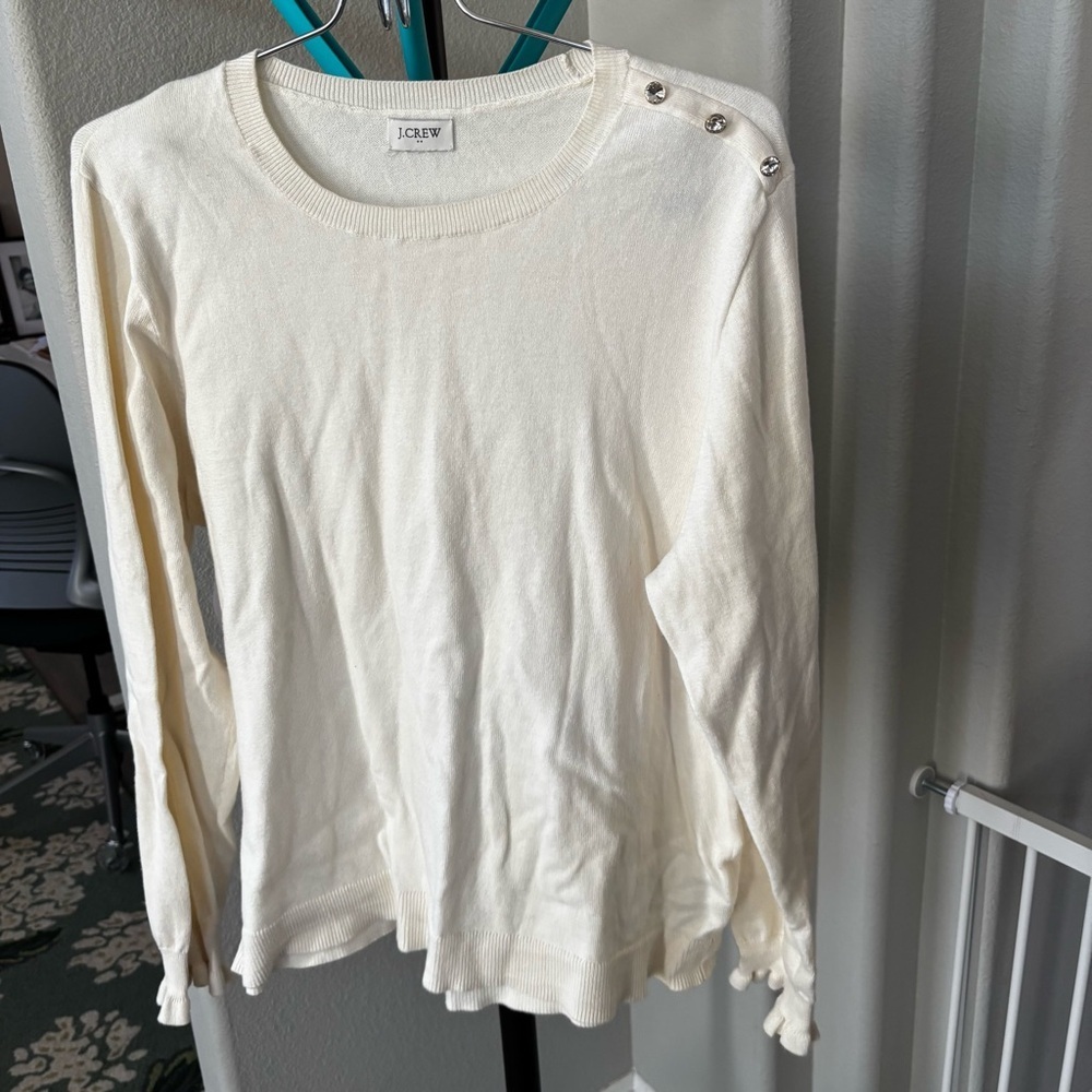J. Crew Women's Ivory sweater - Picture 2 of 11